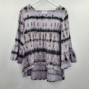 Bryn Walker Linen Tie Dye Fran Boho Tunic Top